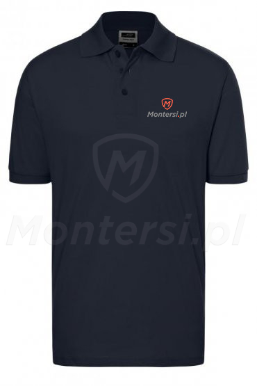 JN070 Classic Polo - Polo z logiem Montersi.pl i HIKVISION rozmiar S