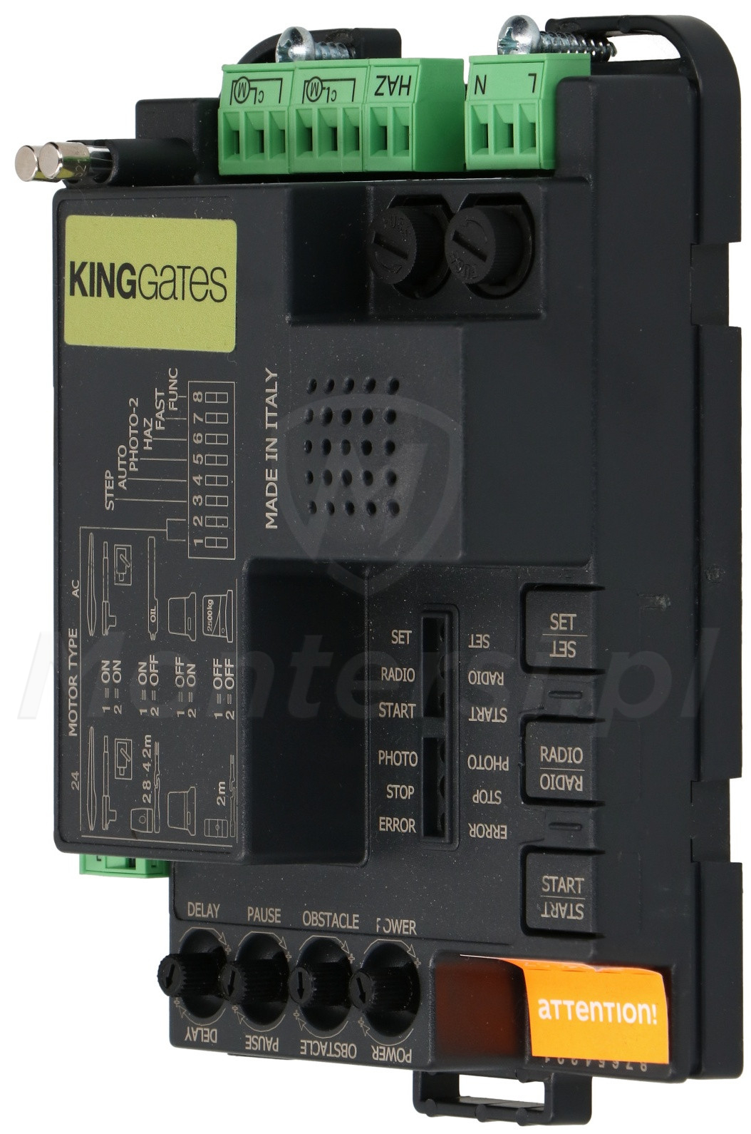 STARG8AC - Centrala sterująca do bram skrzydłowych i przesuwnych 230 V STARG8AC - Centrala sterująca do bram skrzydłowych i przesuwnych 230 V