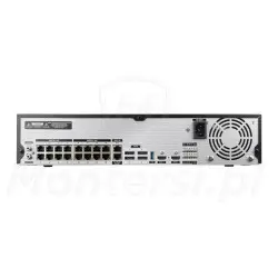 Tył rejestratora IP BCS-U-NVR3206-A-4K-16P(8TB)