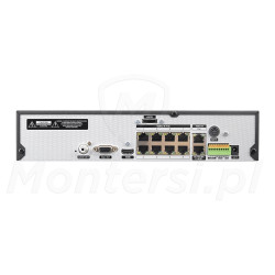 Tył rejestratora IP BCS-U-NVR0162-A-4K-8P(6TB)
