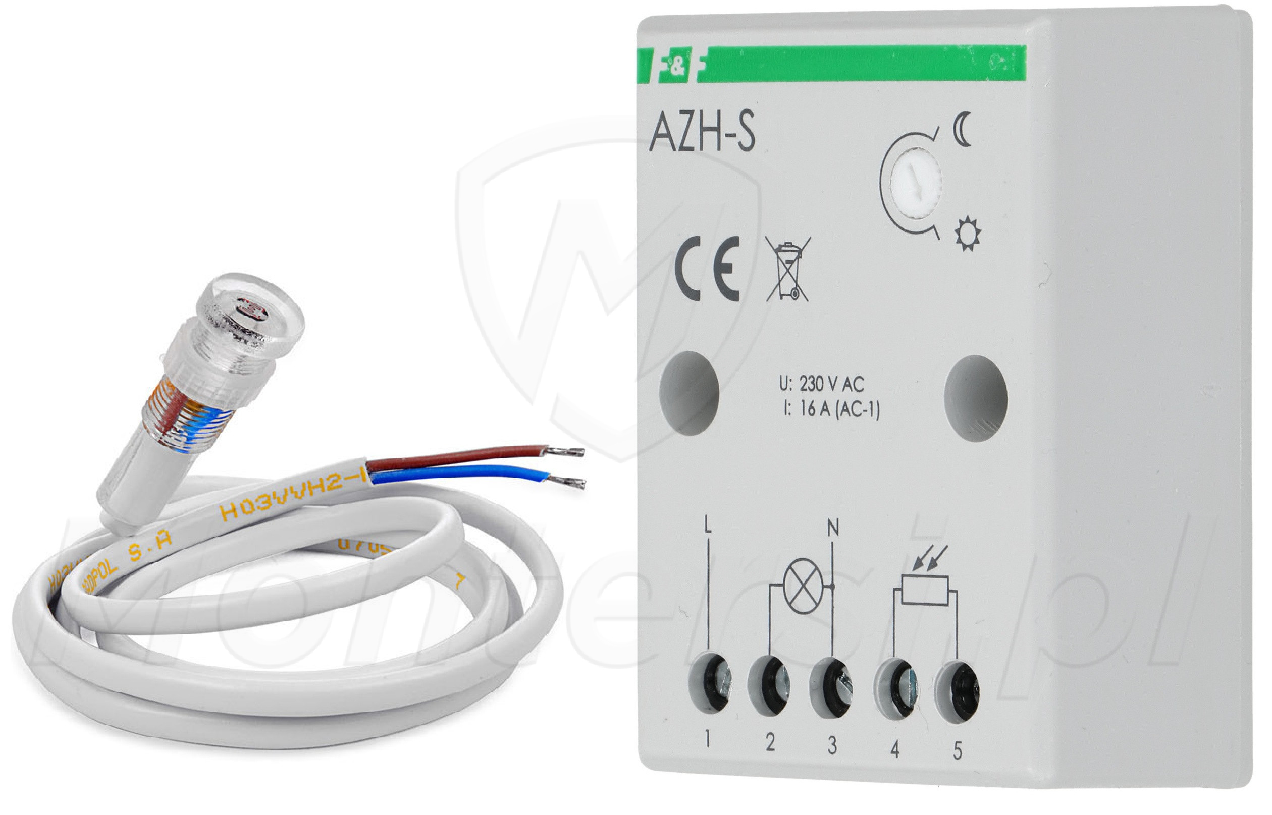 AZH-S 230V - Automat zmierzchowy z sondą pomiarowa AZH-S 230V - Automat zmierzchowy z sondą pomiarowa