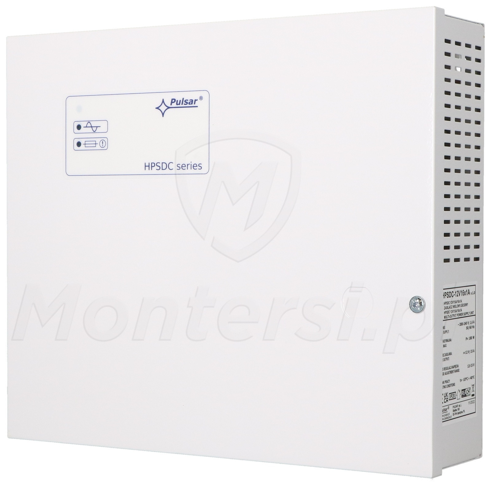 HPSDC-12V16x1A - Zasilacz impulsowy 12V/16x1A