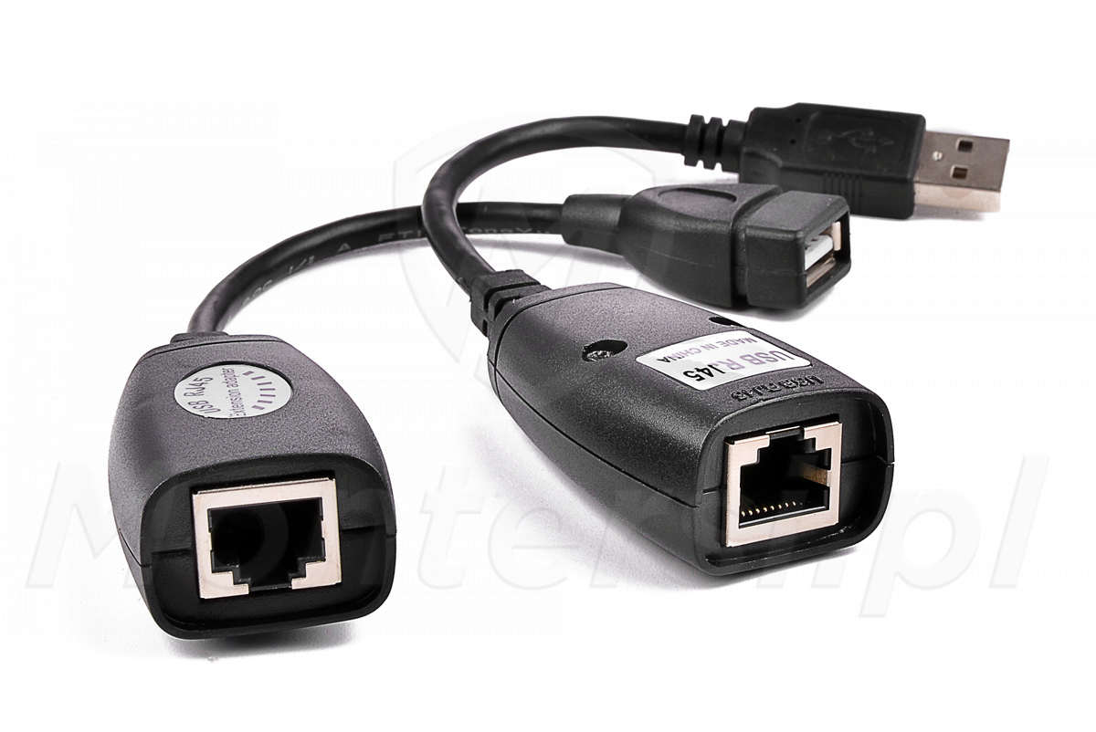 Przedłużacz USB po skrętce komputerowej Przedłużacz USB po skrętce komputerowej