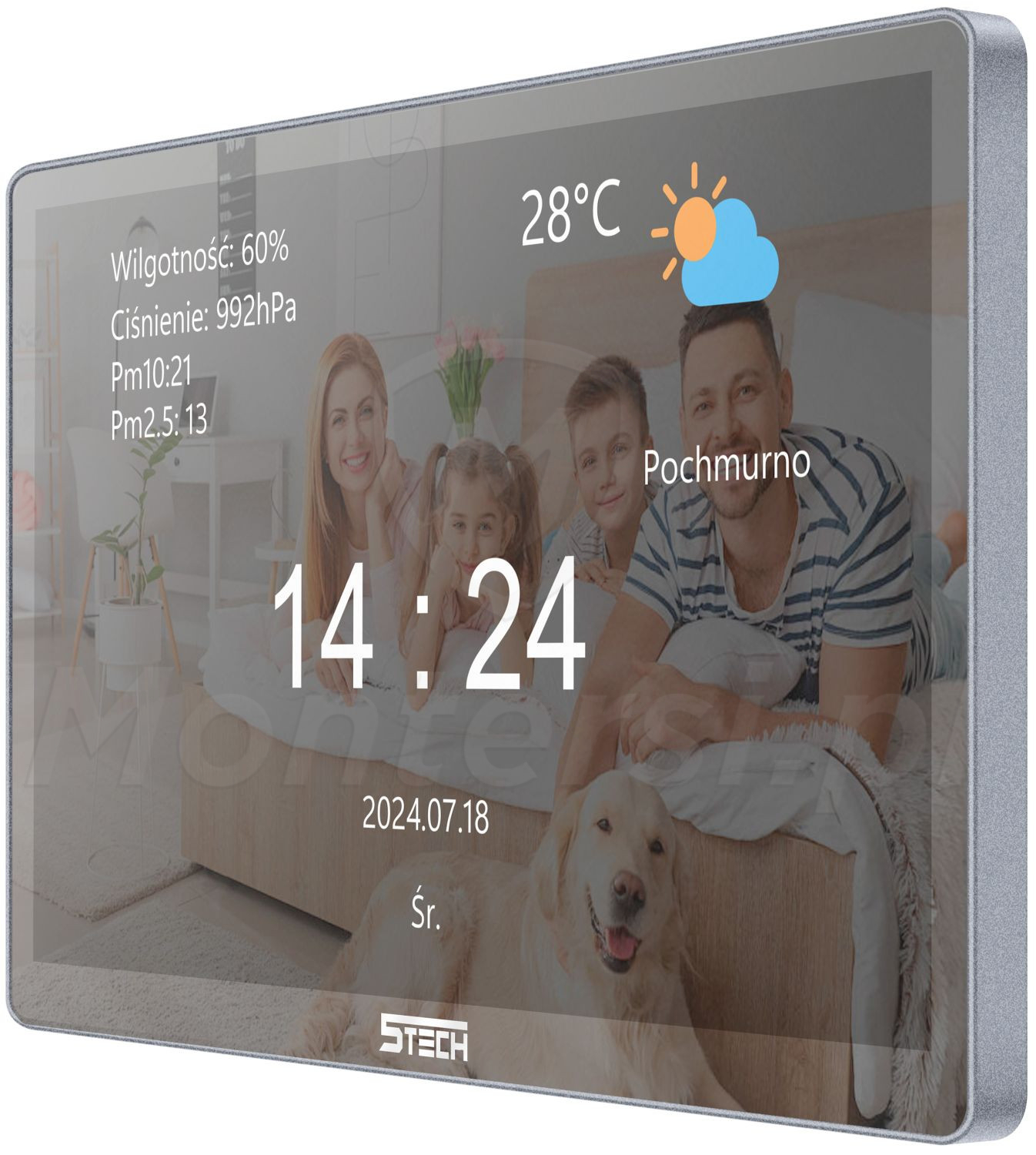 Virgo One Plus (M) - Głosnomówiący monitor lustrzany 8", FHD, Wi-Fi, 2-wire