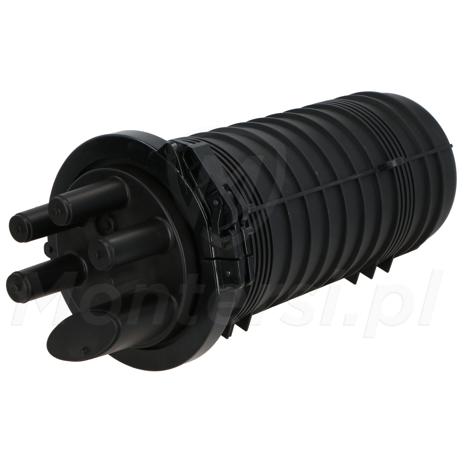 Mufa światłowodowa pionowa 144J, 4 porty okrągłe Mufa światłowodowa pionowa 144J, 4 porty okrągłe