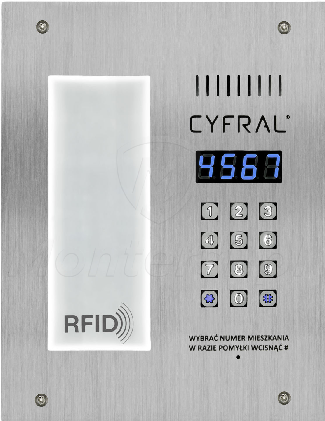 PC-3000RLE - Cyfrowy panel bramowy, RFID