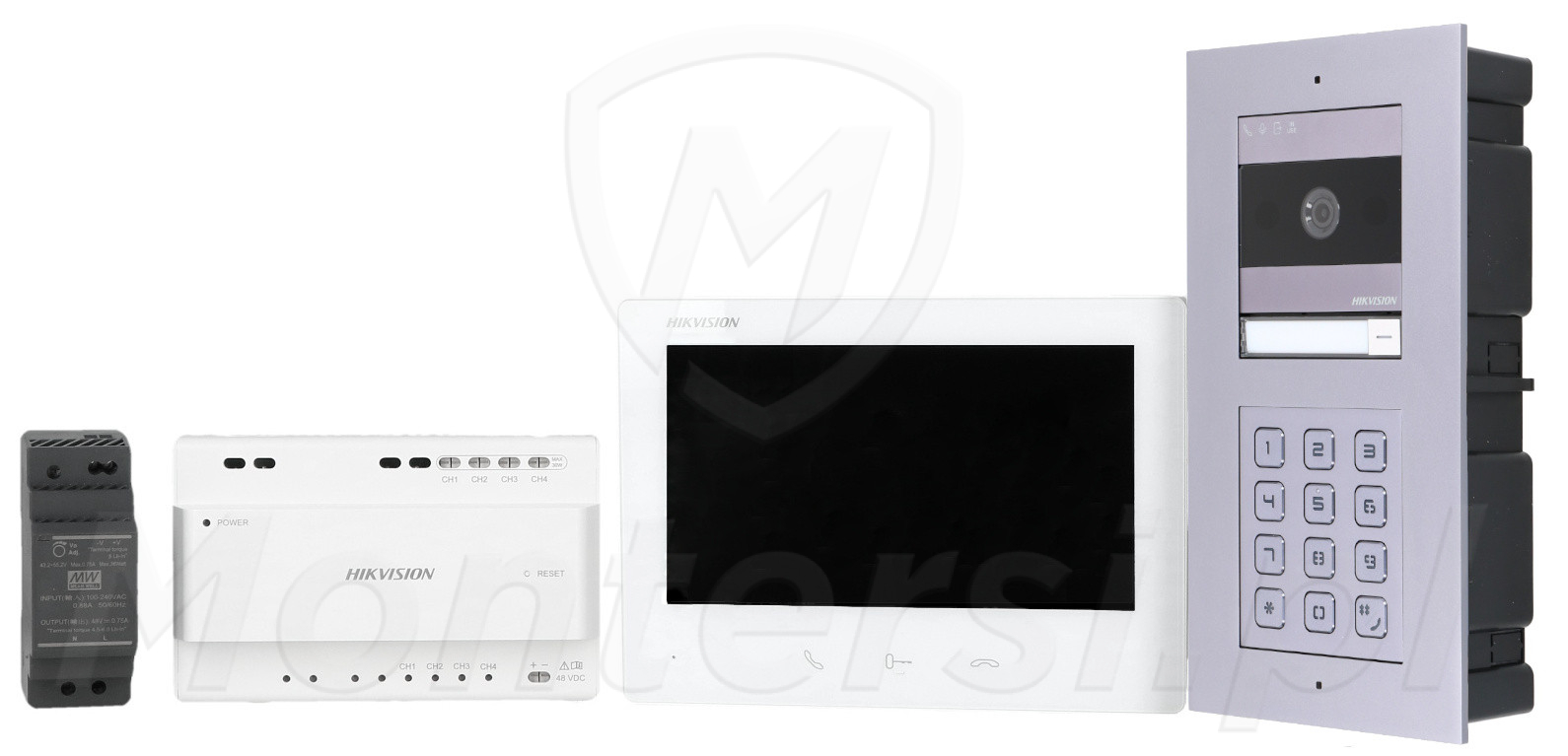 DS-KIS704EY-ACF2/Aluminum - zestaw wideodomofonu 2-wire