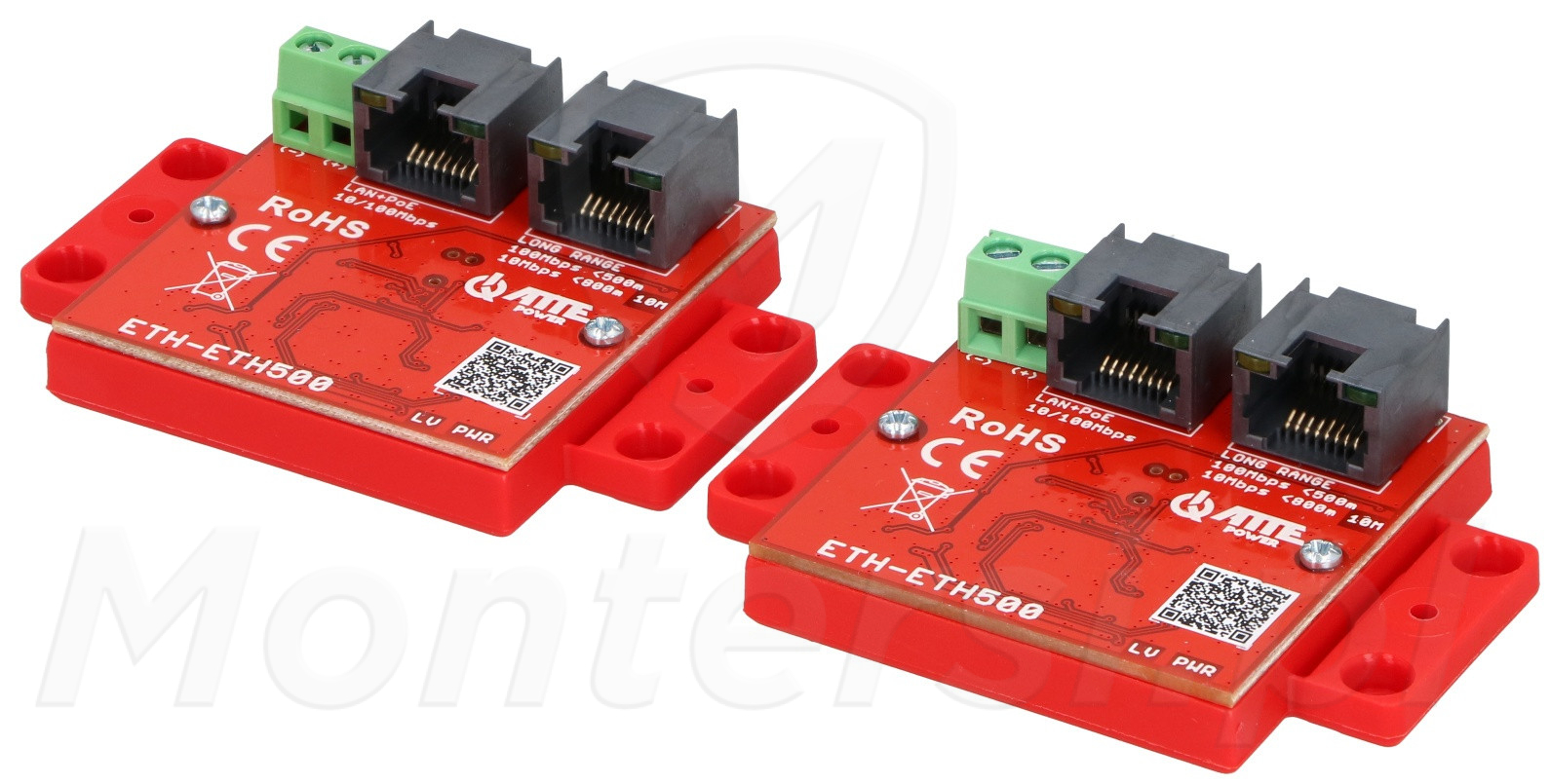 ETH-ETH500-SET - Ekstender zasięgu LAN+PoE, zasięg do 800m