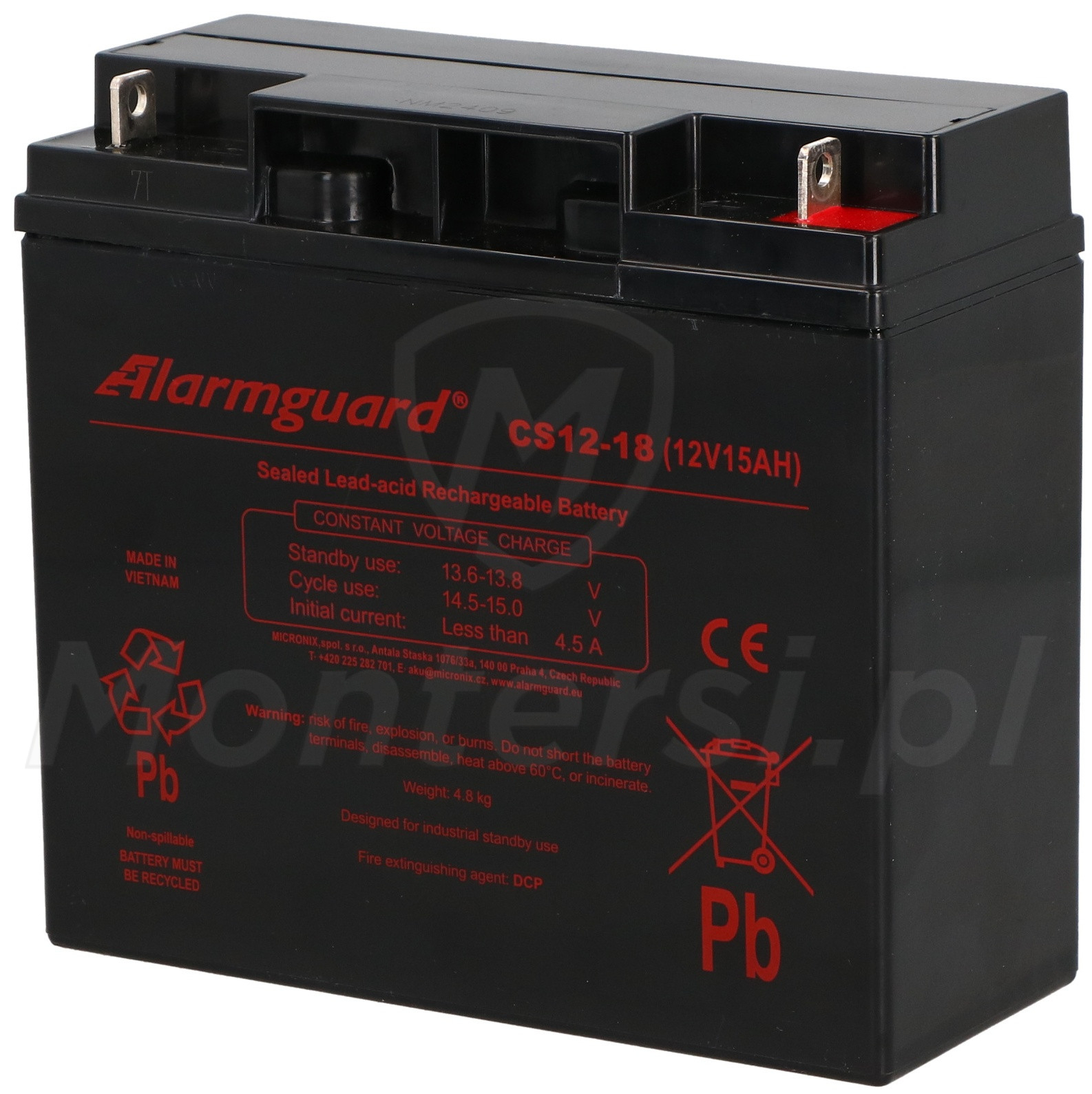 15 Ah / 12 V - Akumulator CS12-18