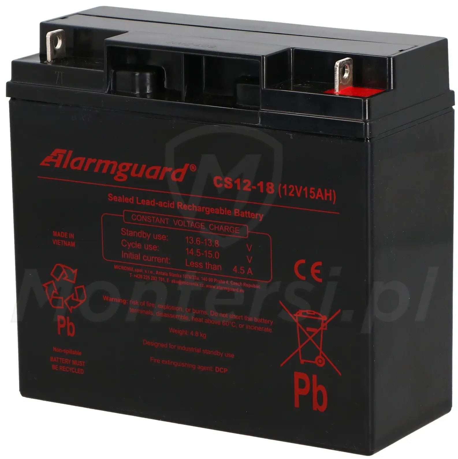 15 Ah / 12 V - Akumulator CS12-18