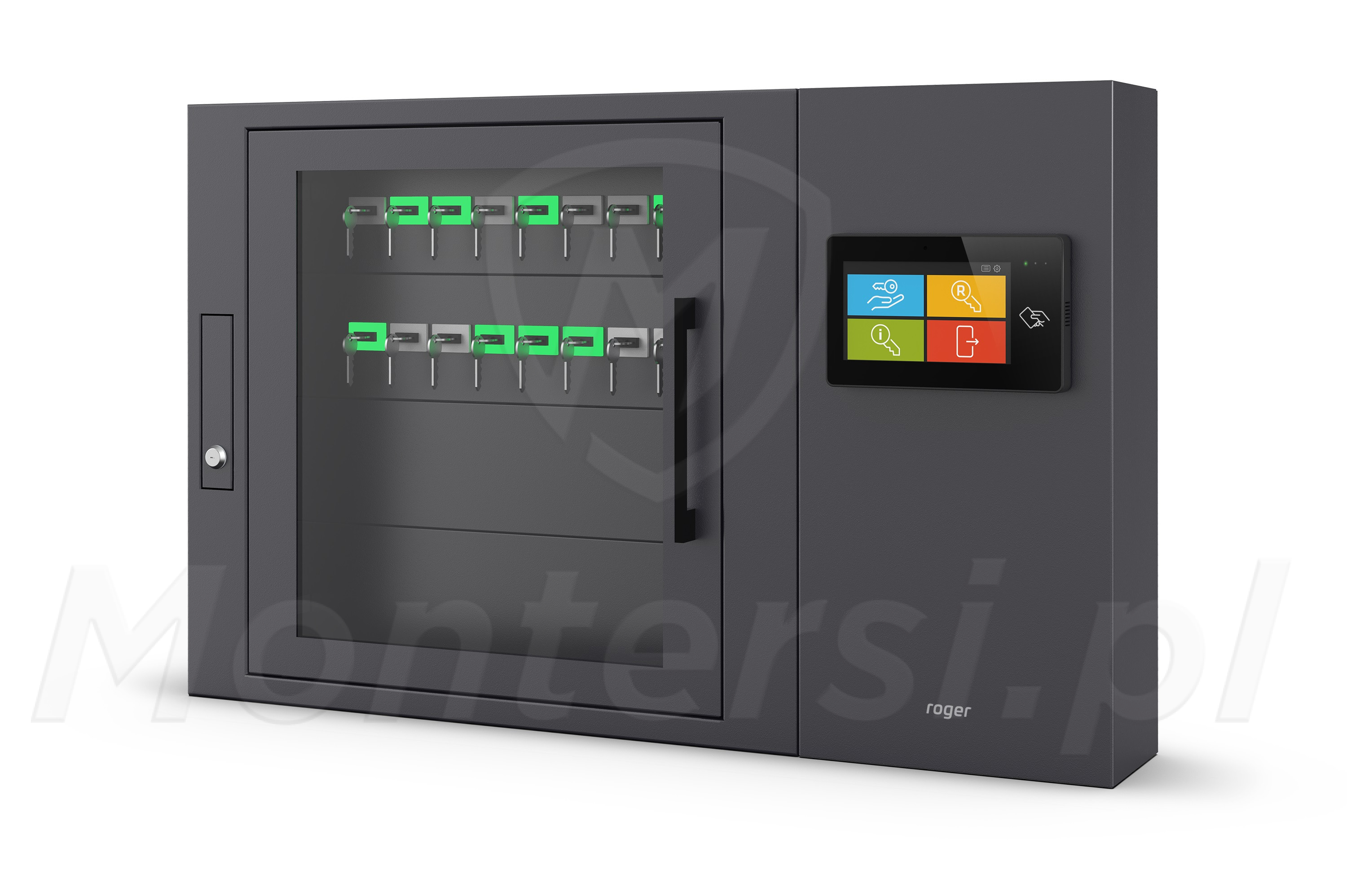 RKD32-16 - Elektroniczny depozytor kluczy, 16 kluczy, LCD