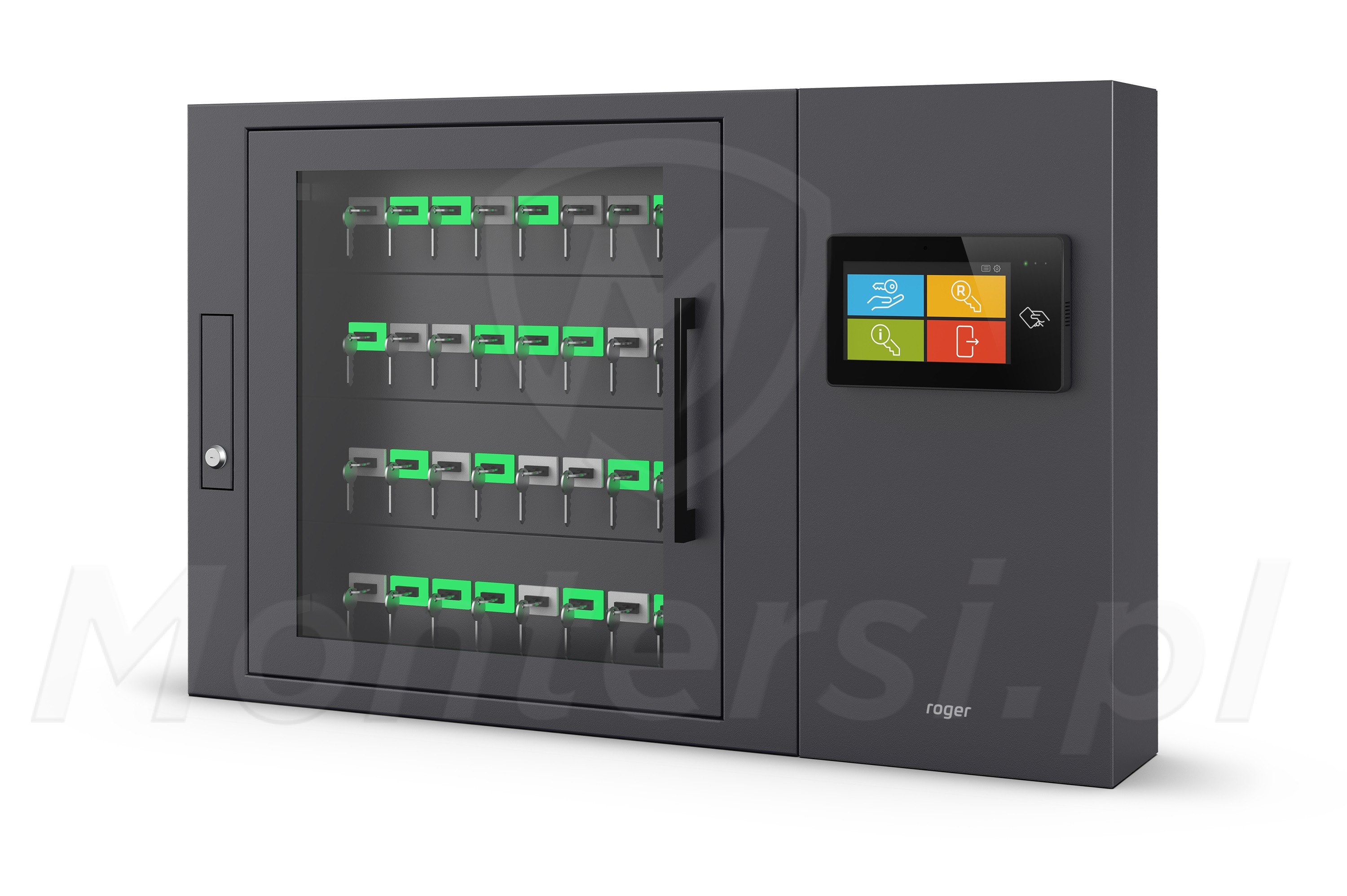 RKD32 - Elektroniczny depozytor kluczy, 32 klucze, LCD