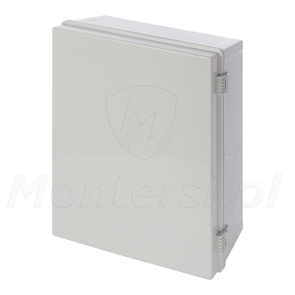 AWB504020 - Wodoszczelna obudowa z zawiasami i płytą montażową AWB504020 - Wodoszczelna obudowa z zawiasami i płytą montażową