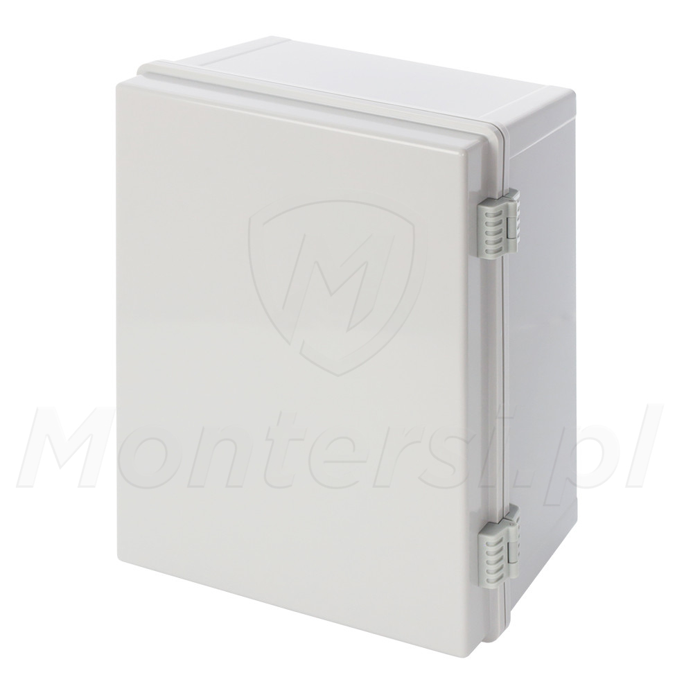 AWB403020 - Wodoszczelna obudowa z zawiasami i płytą montażową AWB403020 - Wodoszczelna obudowa z zawiasami i płytą montażową