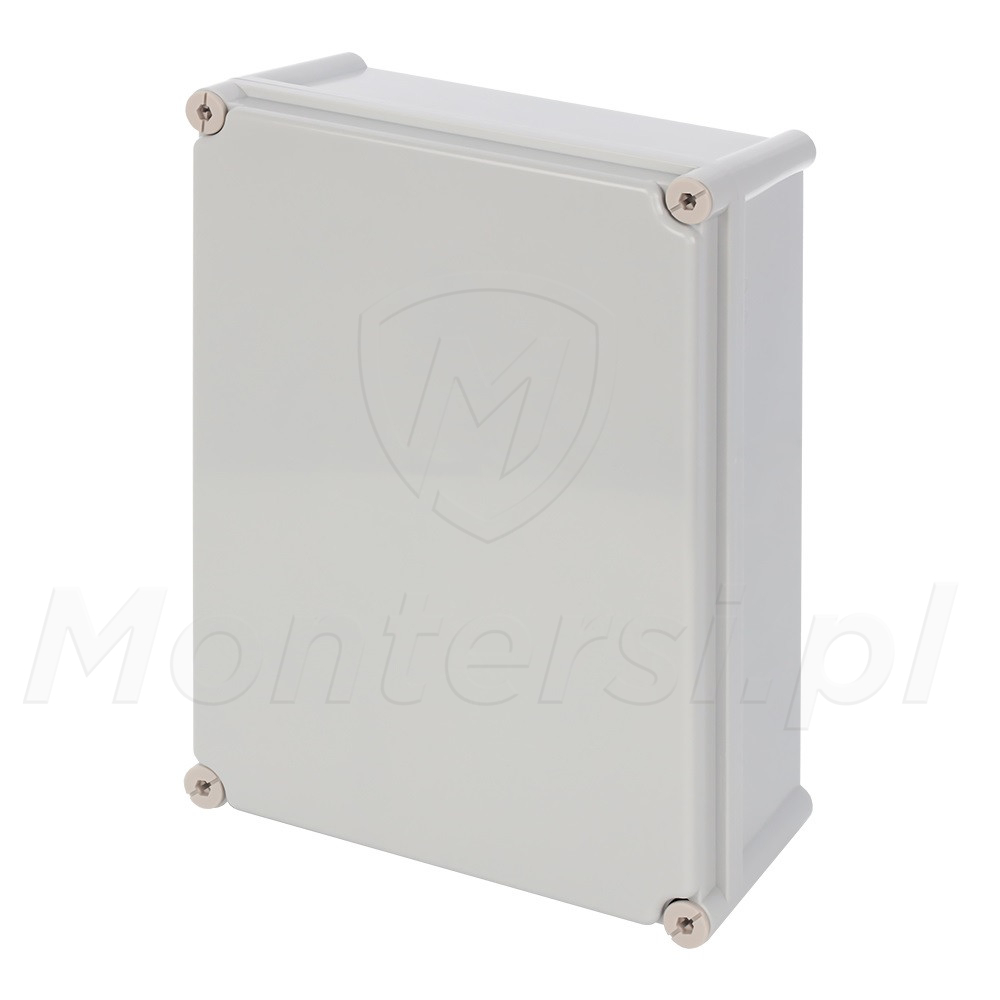 AWB382813 - Wodoszczelna obudowa z zawiasami i płytą montażową AWB382813 - Wodoszczelna obudowa z zawiasami i płytą montażową
