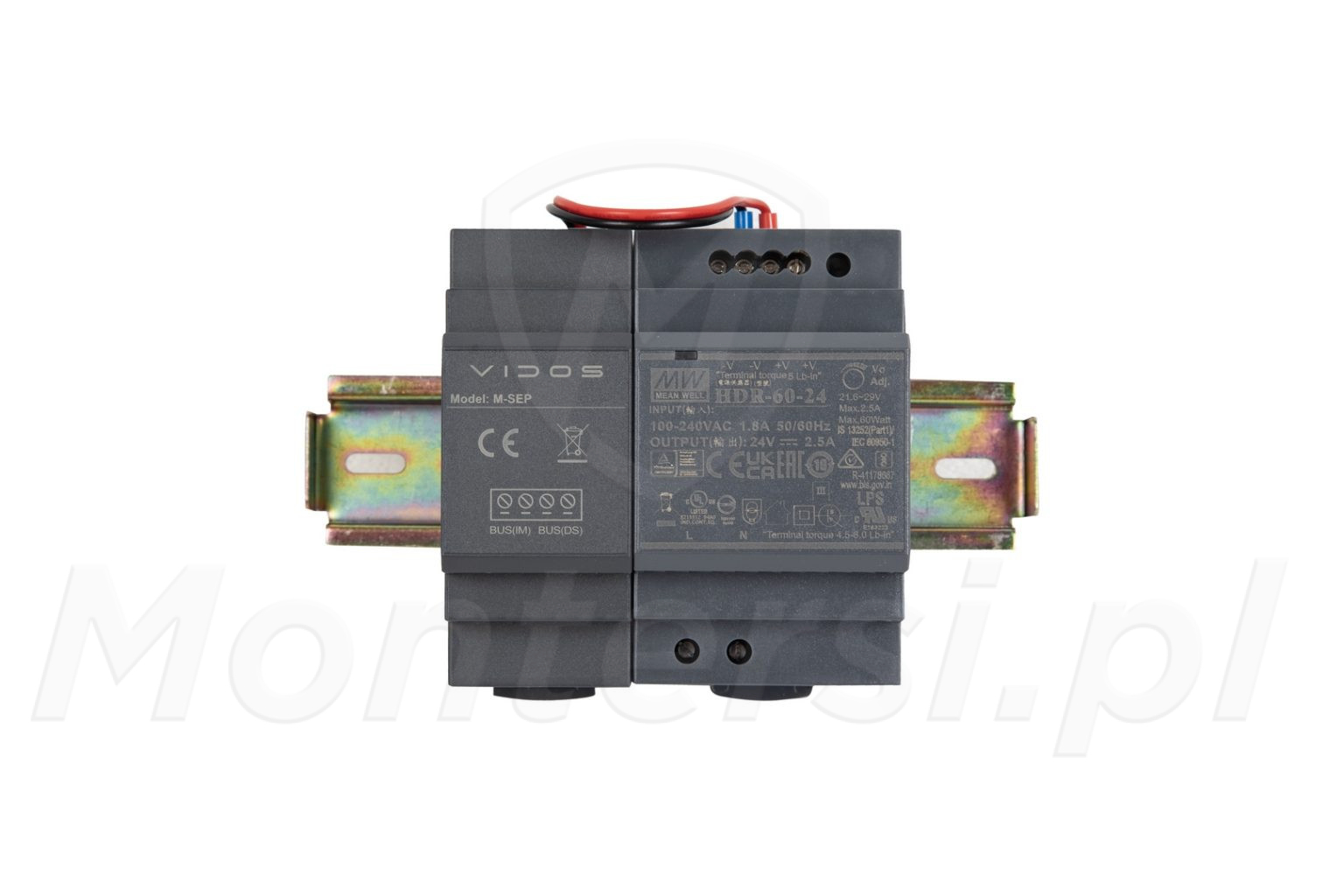 M-SEP/HDR-60-24 - Zasilacz na szynę DIN 24V/2.5A M-SEP/HDR-60-24 - Zasilacz na szynę DIN 24V/2.5A