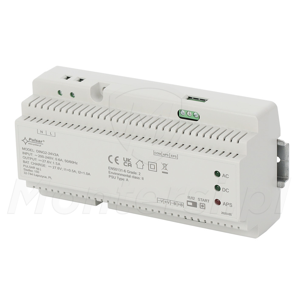 DING2-24V2A - Zasilacz buforowy 24V/2A DING2-24V2A - Zasilacz buforowy 24V/2A