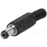 Wtyk DC, lutowany 2,5 / 5,5 mm