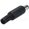 Wtyk DC, lutowany 2,5 / 5,5 mm