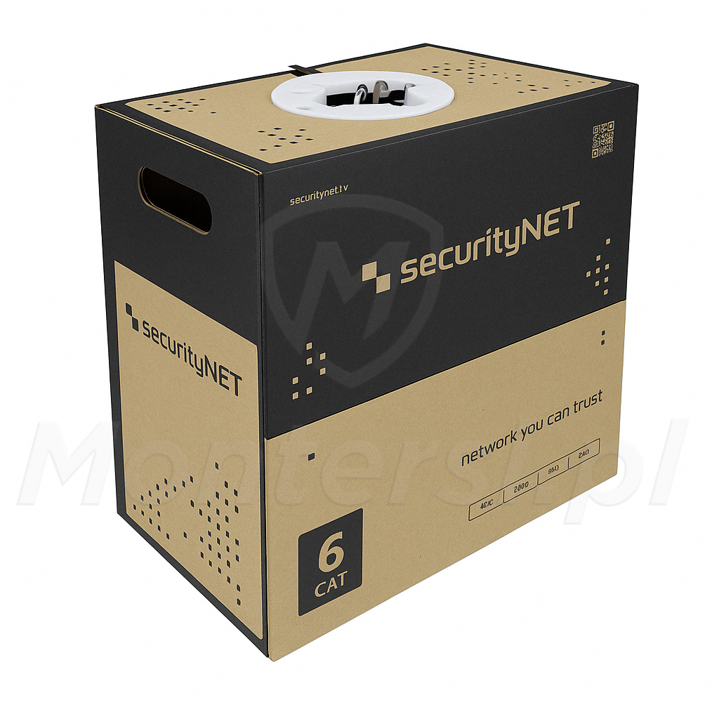 Przewód U/UTP kat. 6, zewnętrzny (305m) Przewód U/UTP kat. 6, zewnętrzny (305m)