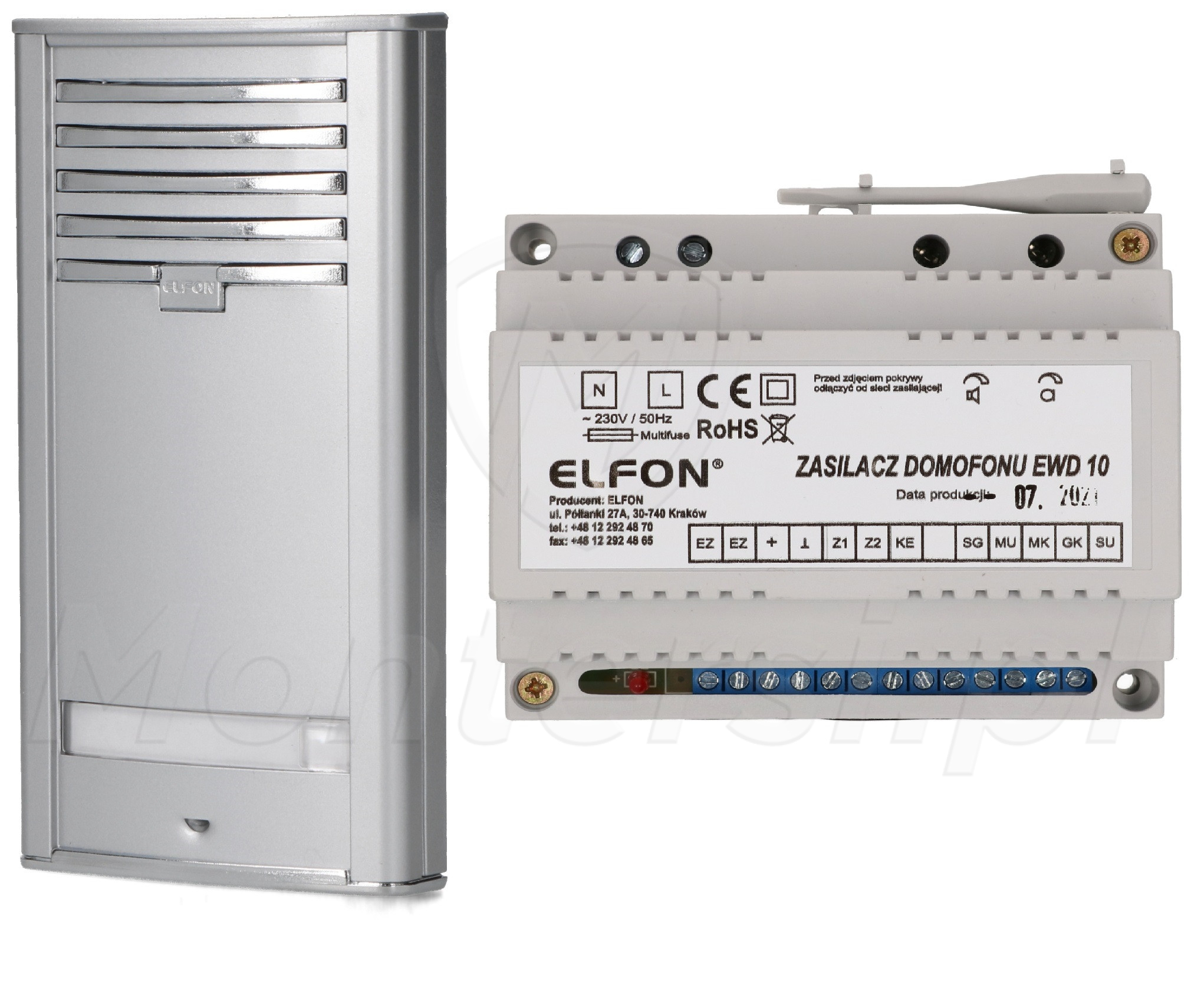 Zestaw Domofonowy P1 bez Unifonów