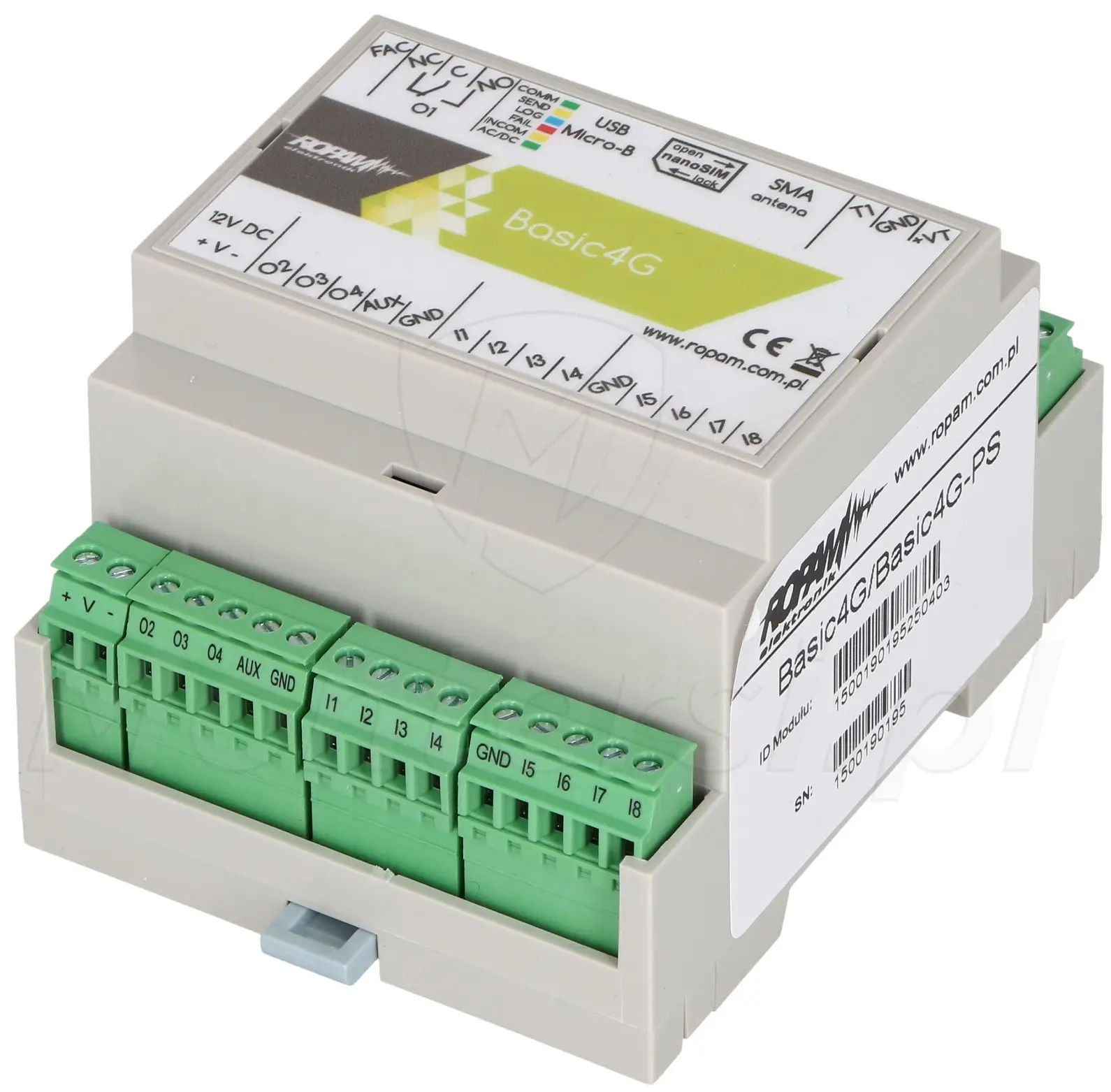 Basic4G-D4M - Moduł powiadomienia i sterowania GSM