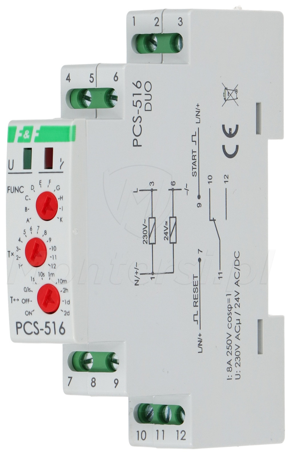 PCS-516 DUO Przekaźnik czasowy PCS-516 DUO Przekaźnik czasowy