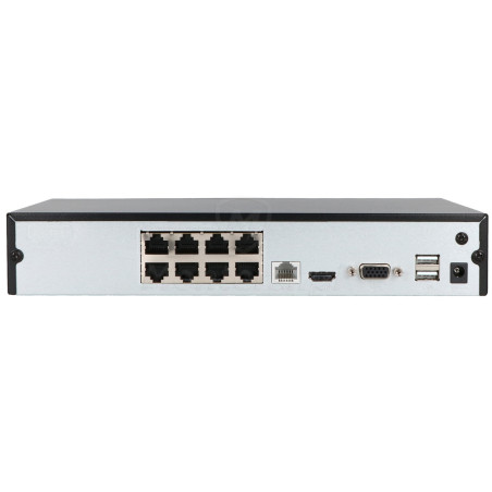 Tył rejestratora IP DS-7108NI-Q1/8P/M(D)