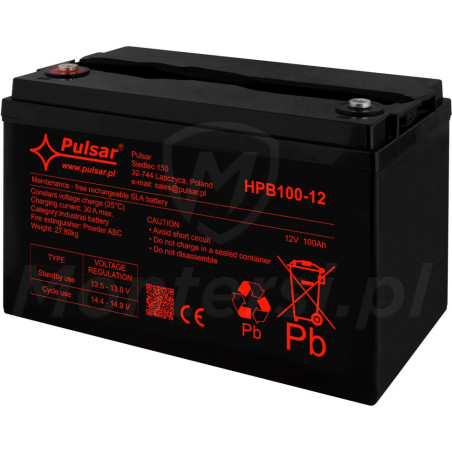 Akumulator bezobsługowy HPB100-12