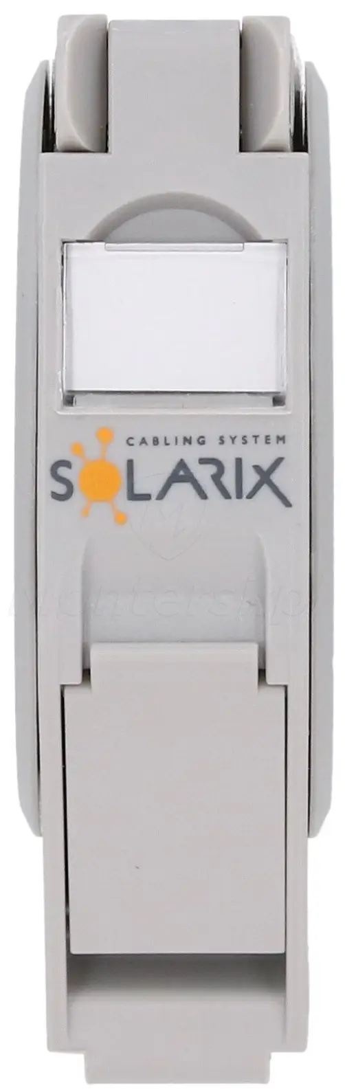 SXKJ-DIN-GY - Moduł na szynę DIN na 1 x RJ45 keystone Solarix