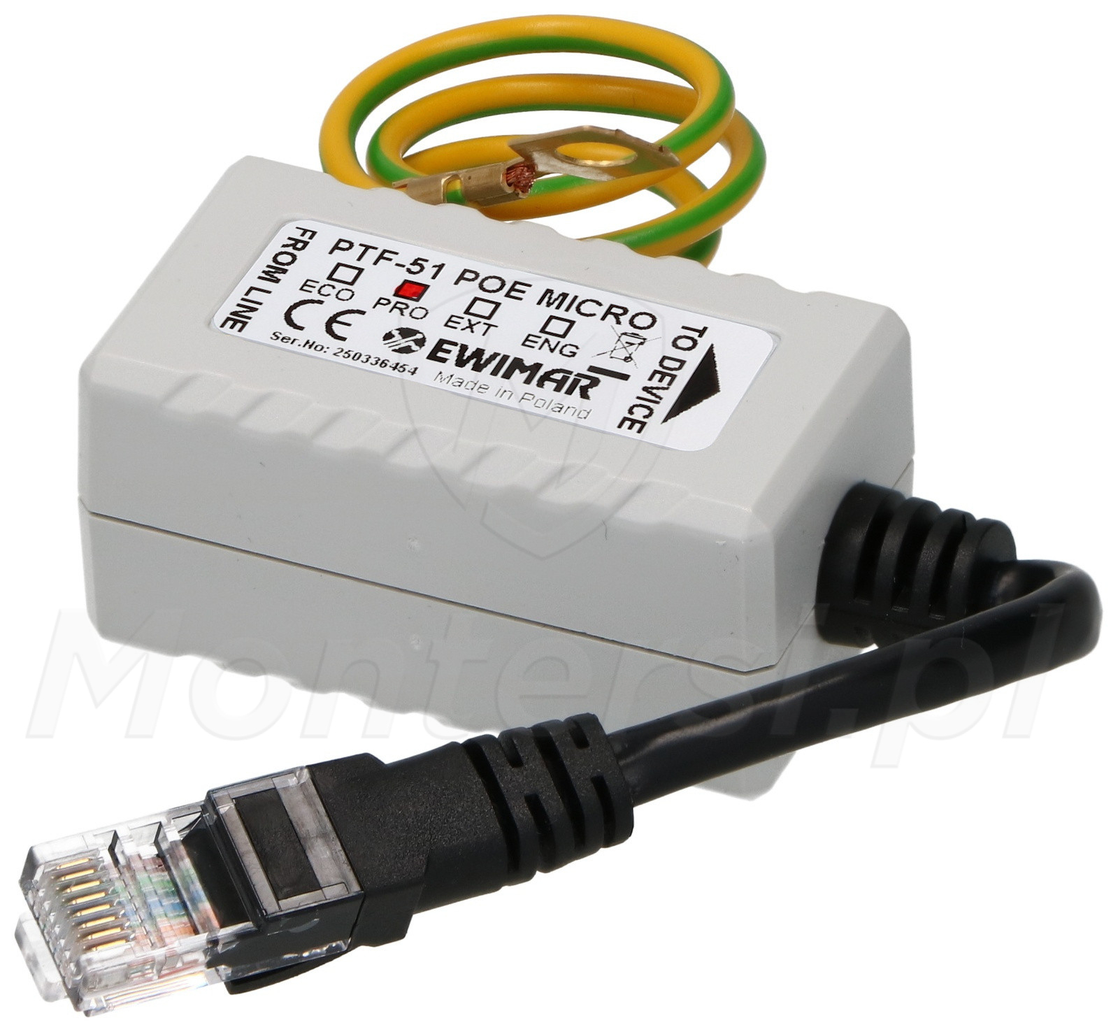 PTF-51-PRO/PoE/Micro v2 - Zabezpieczenie przeciwprzepięciowe