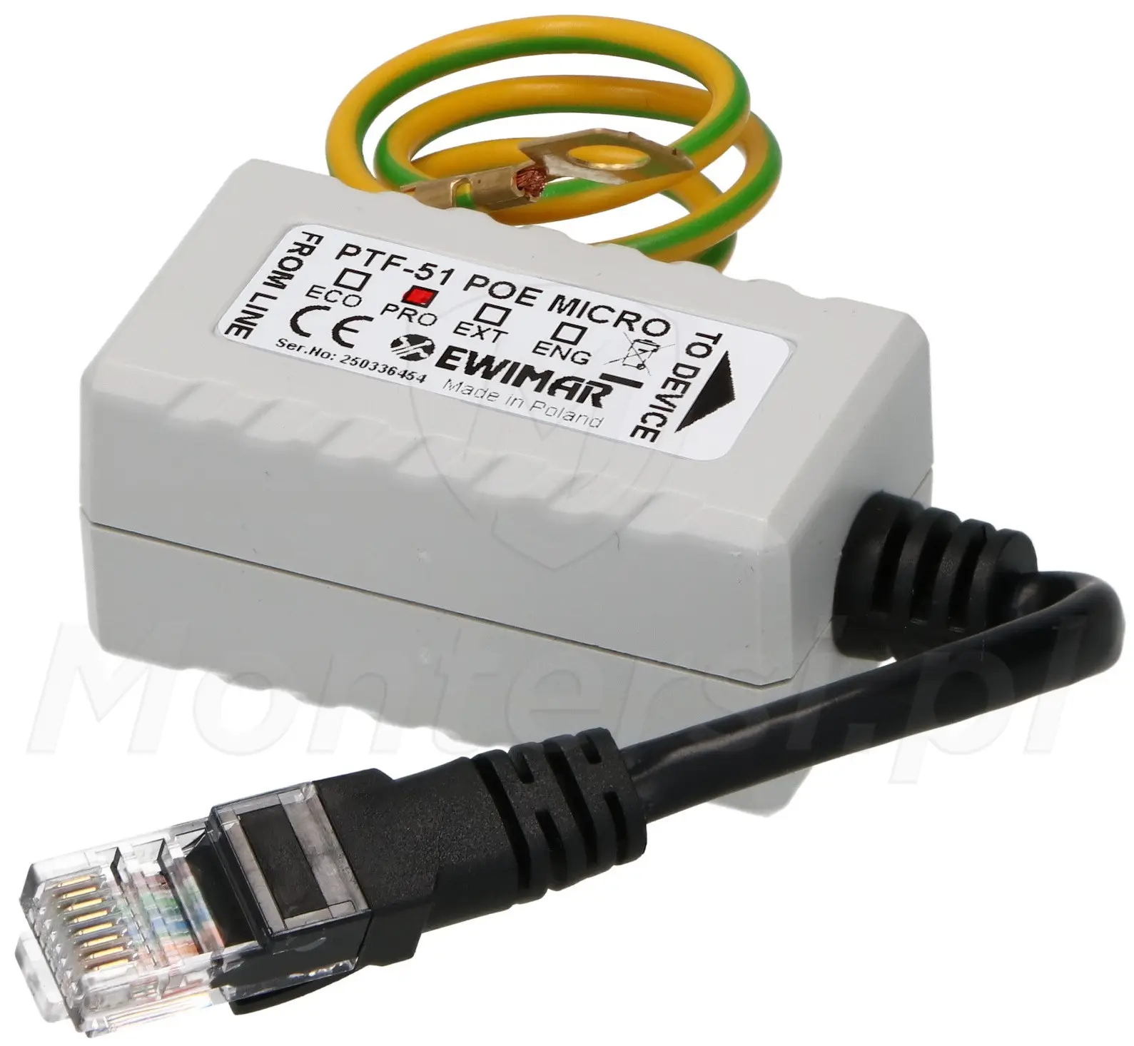 PTF-51-PRO/PoE/Micro v2 - Zabezpieczenie przeciwprzepięciowe