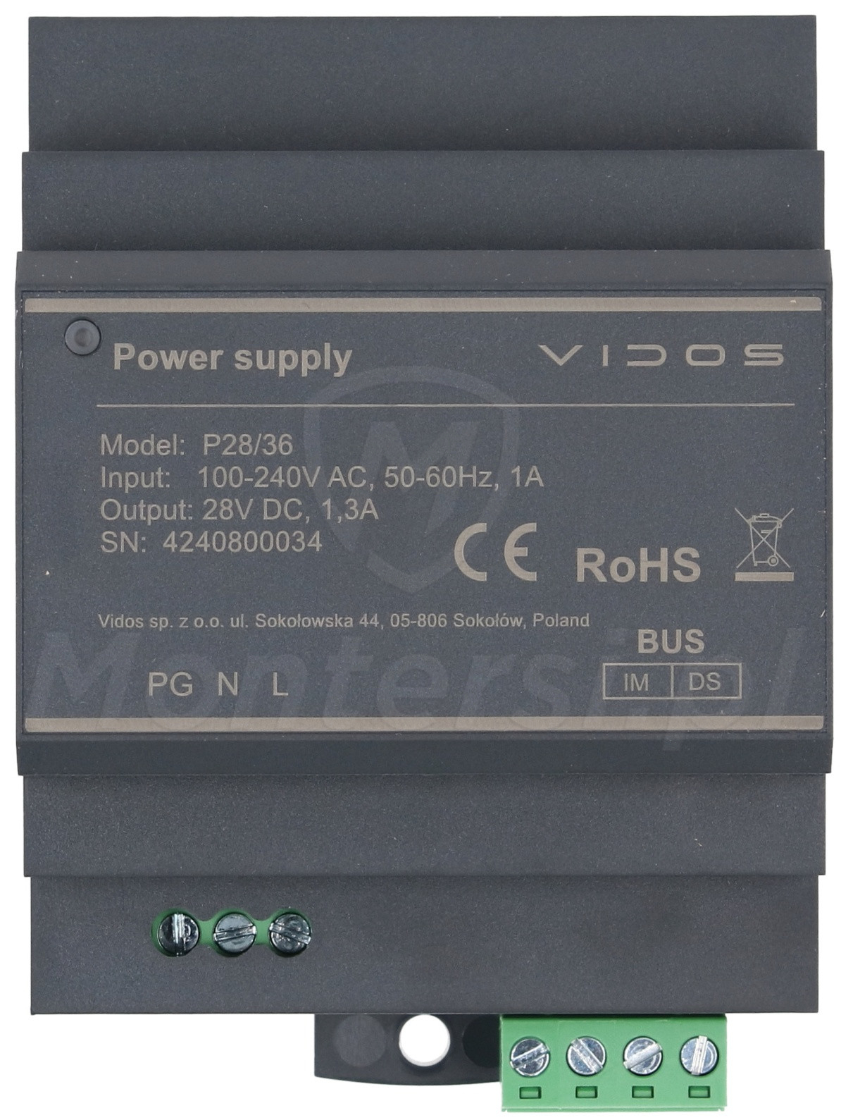 P28/36 Zasilacz Vidos Duo P28/36 Zasilacz Vidos Duo