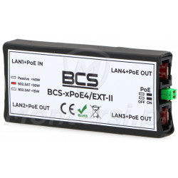BCS-xPoE4/EXT-II - 4-portowy switch PoE, 4x FE BCS-xPoE4/EXT-II - 4-portowy switch PoE, 4x FE
