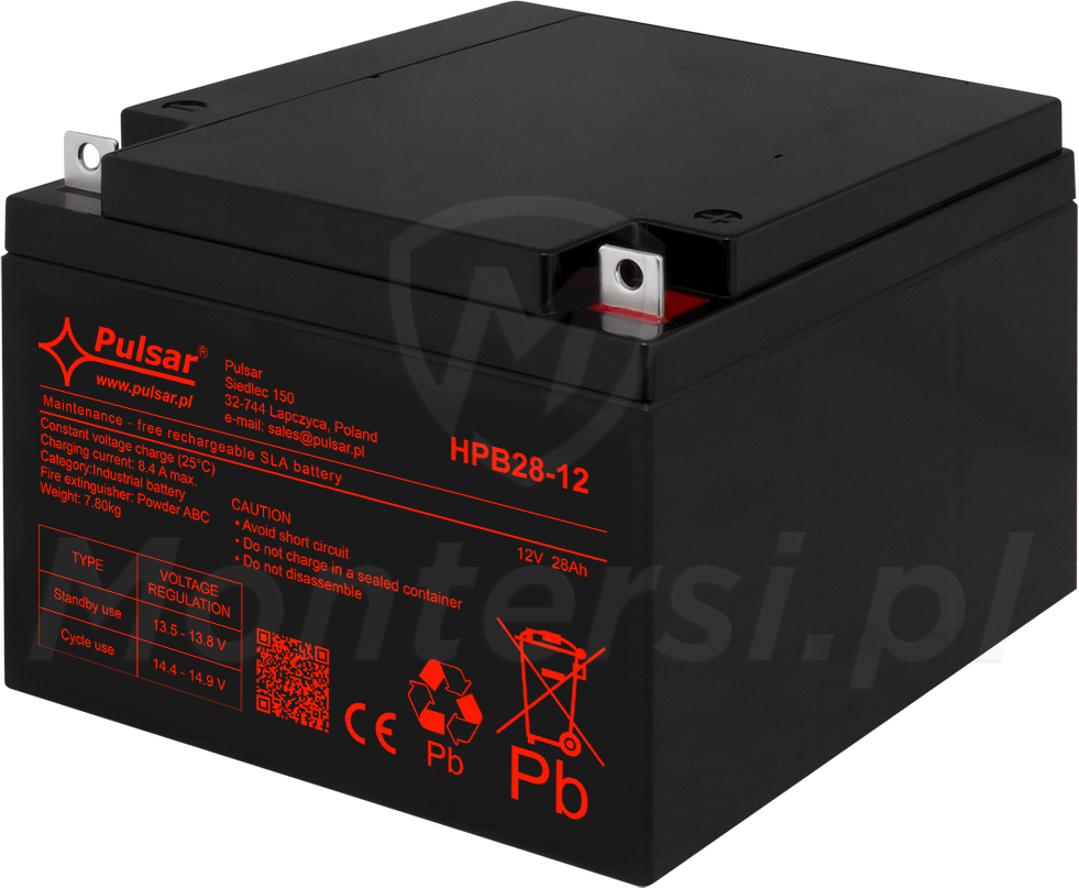 12V / 28Ah - Akumulator - HPB28-12 12V / 28Ah - Akumulator - HPB28-12