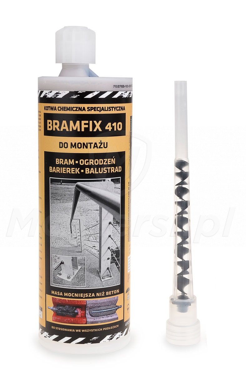 BRAMFIX 410 - Kotwa chemiczna 410ml, 1 mieszacz BRAMFIX 410 - Kotwa chemiczna 410ml, 1 mieszacz