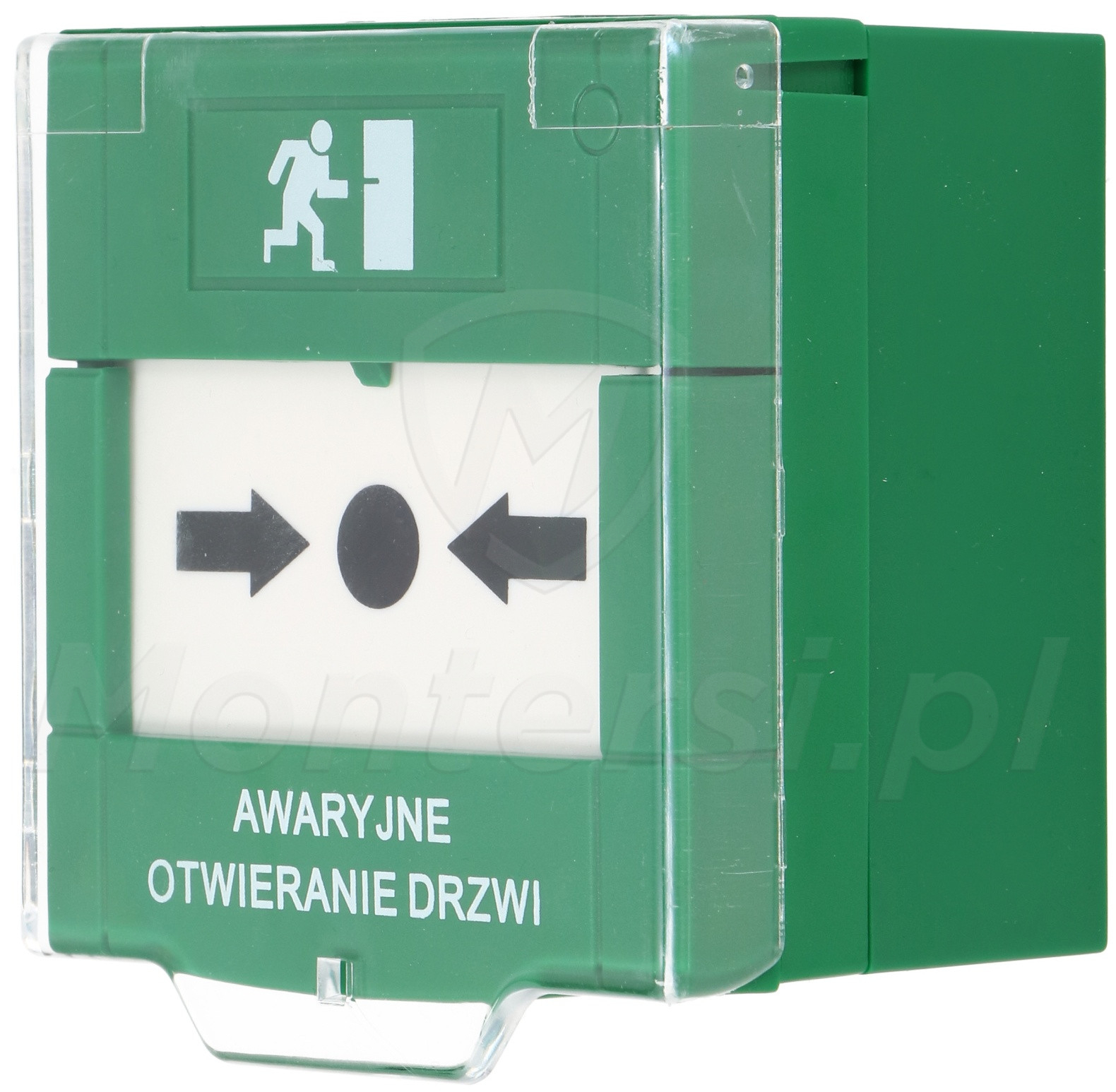 PW-GREEN-POL-N - przycisk awaryjnego otwierania