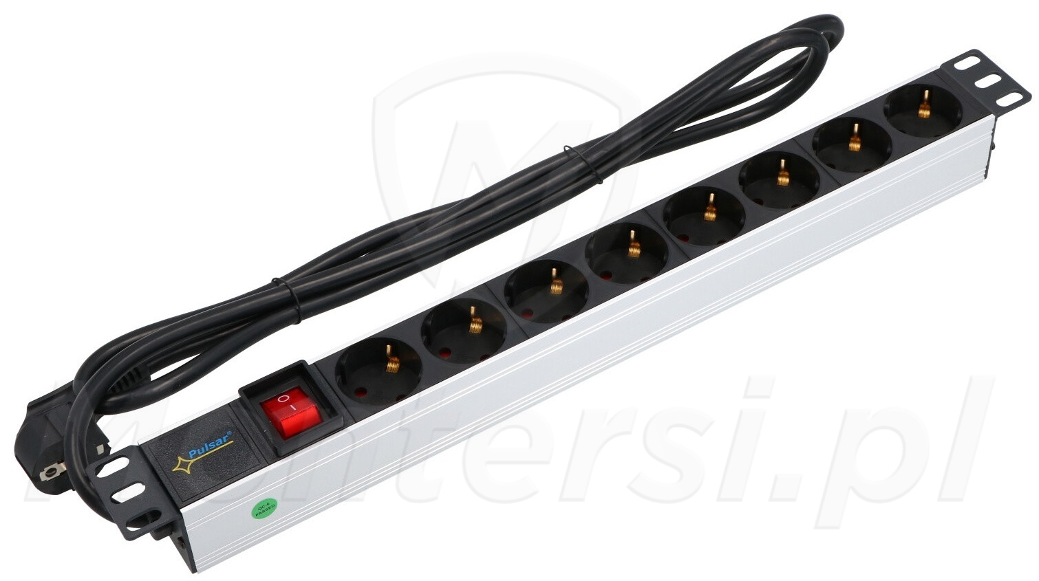 RALZ/F - Listwa zasilająca do szafy RACK, 8 gniazd F/Schuko, 3680W, 1.73m RALZ/F - Listwa zasilająca do szafy RACK, 8 gniazd F/Schuko, 3680W, 1.73m
