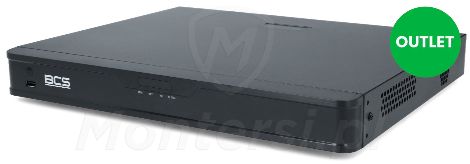 BCS-P-NVR1602-4KE-II - 16-kanałowy rejestrator IP, 8 Mpx OUTLET ( widoczne ślady po montażu dysku ) BCS-P-NVR1602-4KE-II - 16-kanałowy rejestrator IP, 8 Mpx OUTLET ( widoczne ślady po montażu dysku )