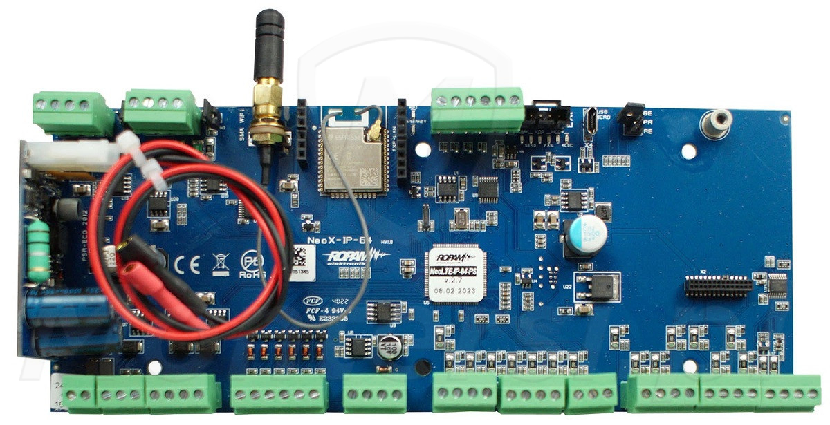 Neo-IP-64-PS - Centrala alarmowa z modułem Wi-Fi, zasilacz