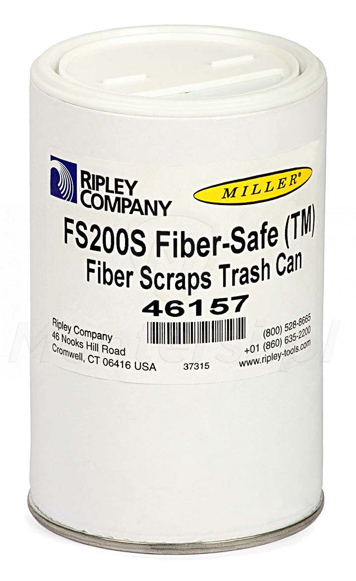 Pojemnik na odpadki włókna światłowodowego