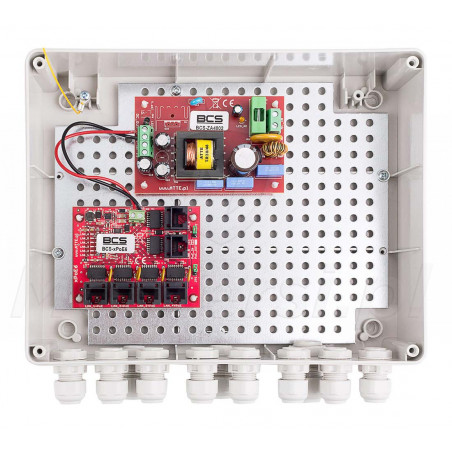 Wnętrze zasilacza BCS-IP4/Z/E-S