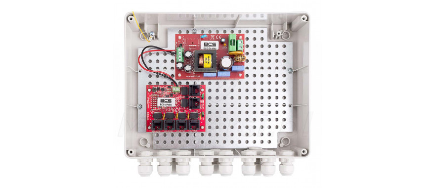 Wnętrze zasilacza BCS-IP4/Z/E-S