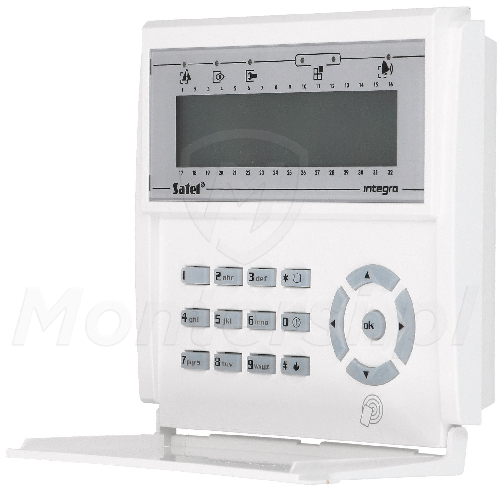 INT-KLCDR-W - Manipulator LCD z czytnikiem kart