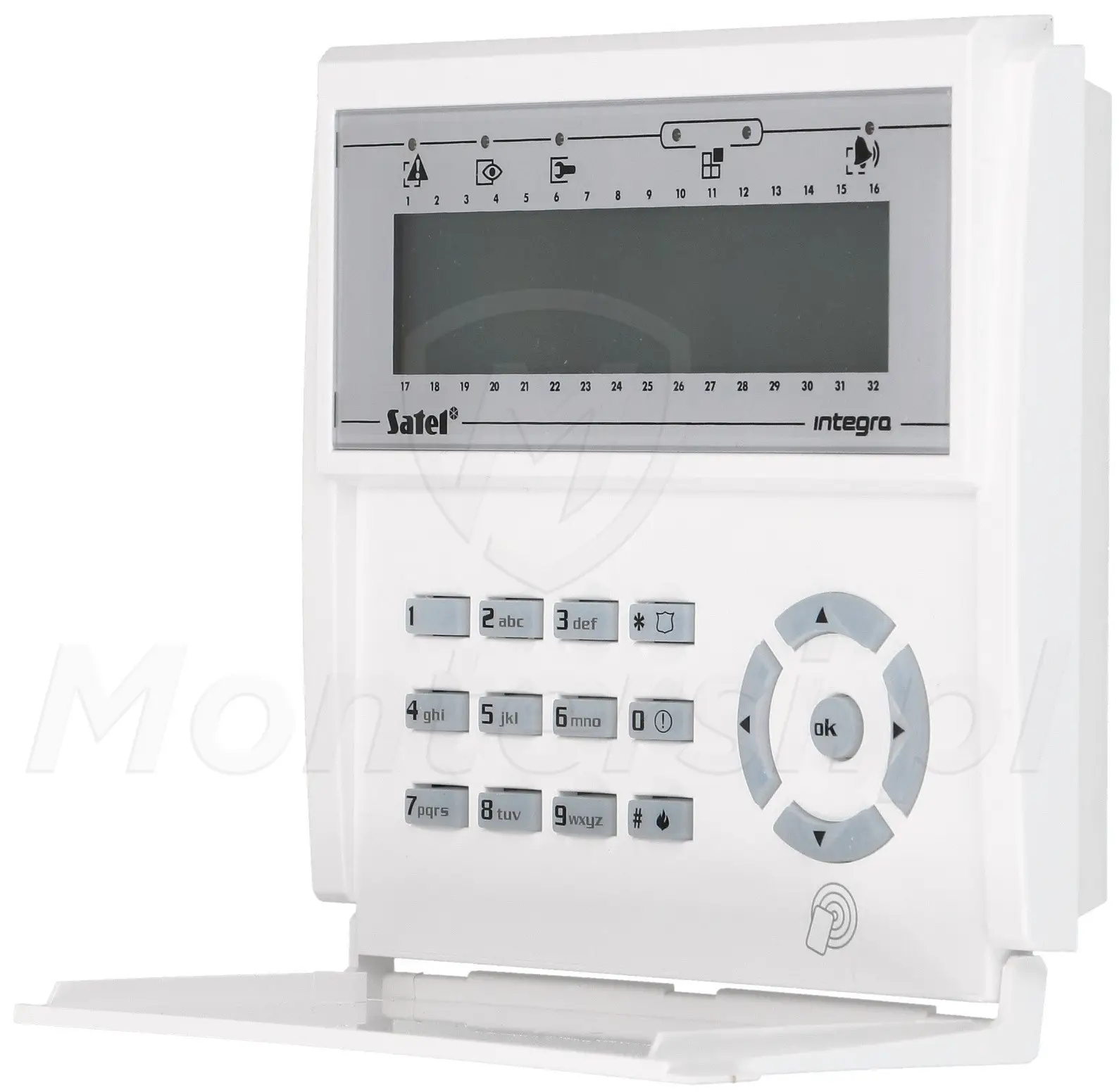 INT-KLCDR-W - Manipulator LCD z czytnikiem kart