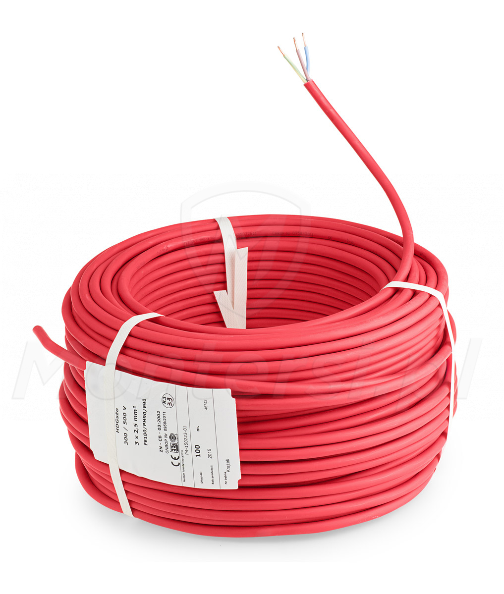 HDGS(żo) 3x2.5 - Przewód PPOŻ PH90/FE180 (100m)