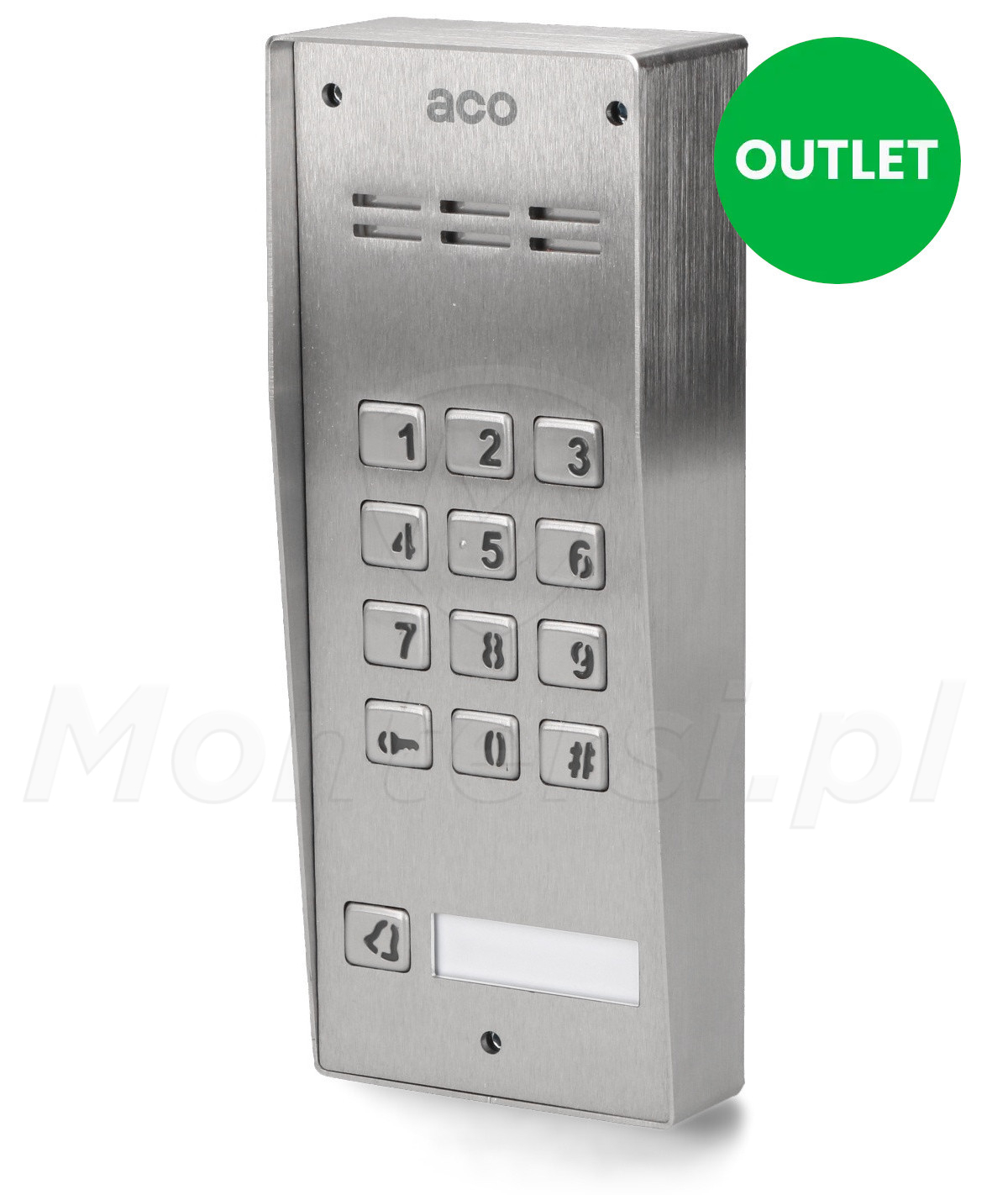 FAM-P-1NPZSACC NT - 11-abonentowy panel bramowy z RFID i klawiaturą OUTLET ( ślady po montażu )