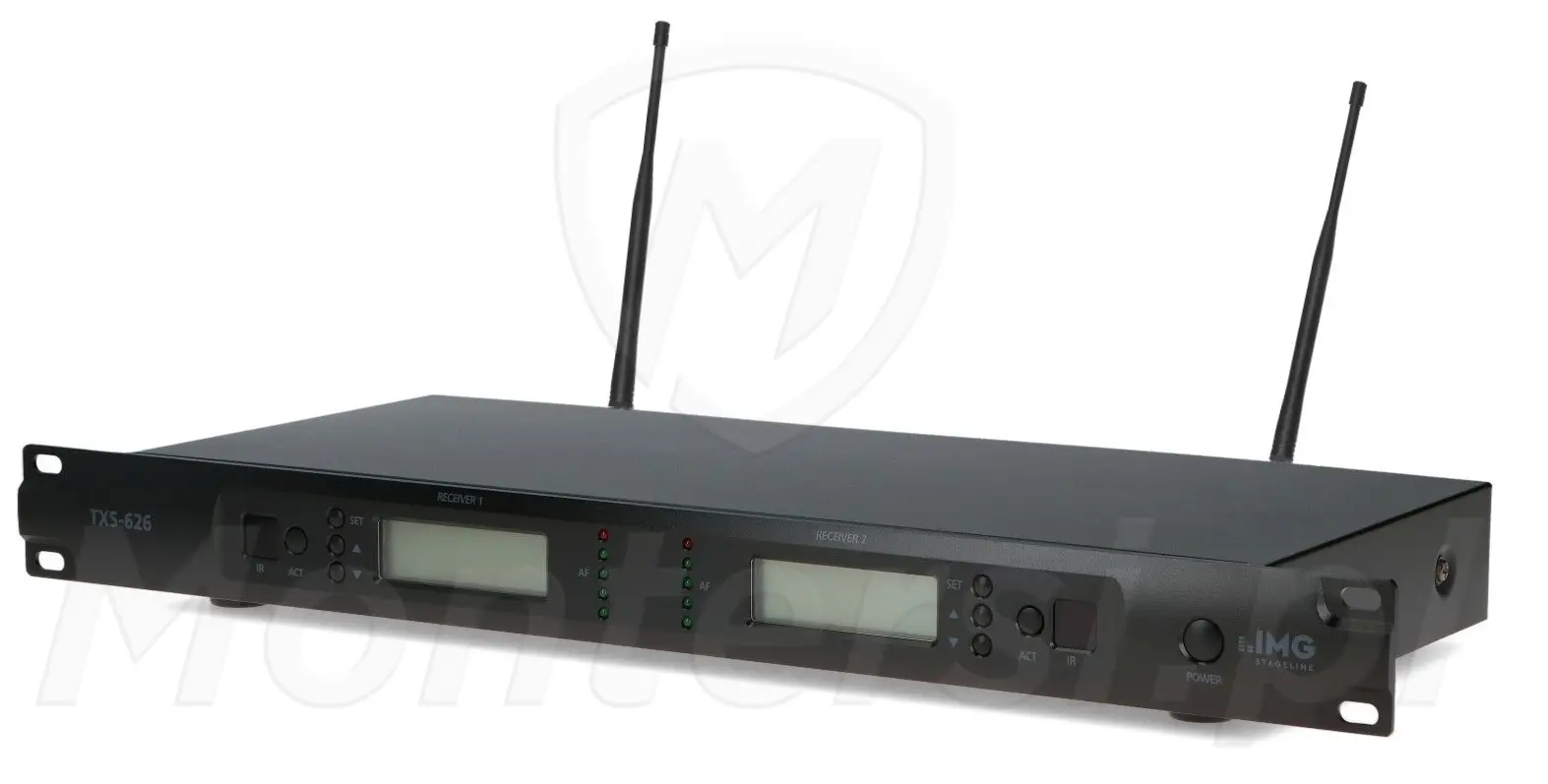 TXS-626 - Podwójny odbiornik mikrofonowy, 2 x 1000 kanałów UHF