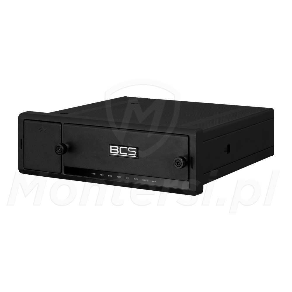 BCS-L-MNVR0401-A-4P-4G - Mobilny 4-kanałowy rejestrator IP, 4Mpx, 80Mb/s, PoE