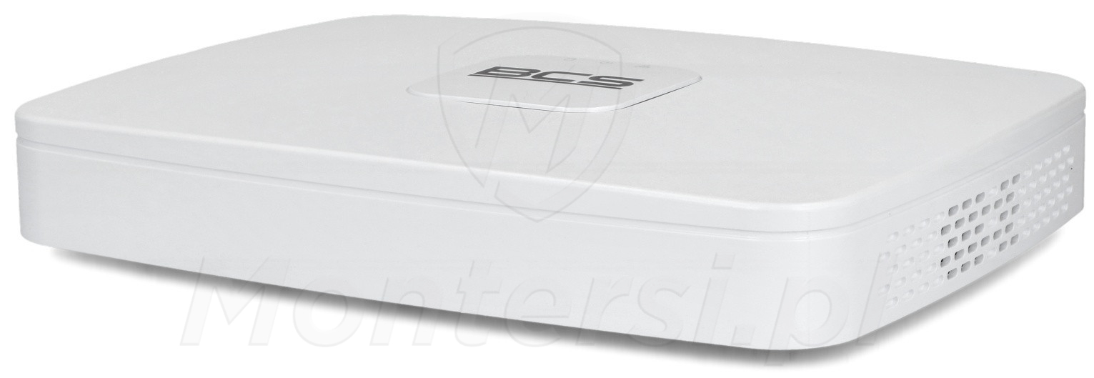 BCS-L-SNVR0801-4KE-8P - 8-kanałowy rejestrator IP, 8Mpx, 80Mb/s, PoE